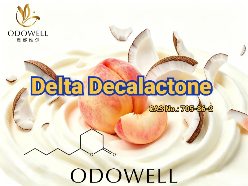ODOWELL prezintă Delta Decalactone: lactonă cremoasă de nucă de cocos și piersici pentru un design gourmand și tropical.